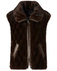 Pinko - Zip-Up High Neck Gilet - Lyst