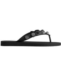Balenciaga - Cagole Stud Embellished Sandals - Lyst