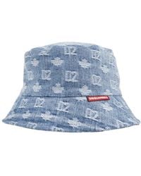 DSquared² - Monogram Logo Patch Bucket Hat - Lyst