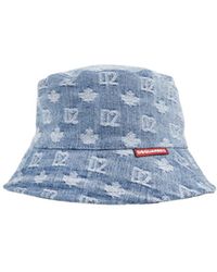 DSquared² - Monogram Logo Patch Bucket Hat - Lyst