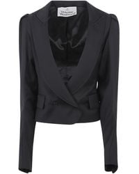Vivienne Westwood - Double Breasted Cropped Jacket - Lyst