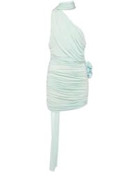 Magda Butrym - Scarf-Detail Ruched Jersey Minidress - Lyst