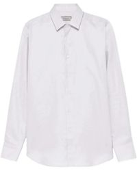Canali - Geometric-Pattern Shirt - Lyst