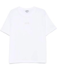 A.P.C. - X Asics Wind Crewneck T-Shirt - Lyst