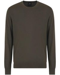 ARMANI EXCHANGE - Crew Neck Wool Sweater - Lyst