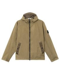 Stone Island - Raincoat With Hood - Lyst