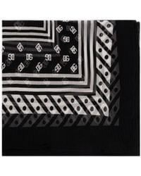 Dolce & Gabbana - All-Over Dg Logo Printed Scarf - Lyst