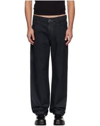 Marine Serre - Moon Waxed Denim Straight Jeans - Lyst