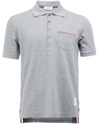 Thom Browne - Rwb Pocket Trim Polo Shirt - Lyst