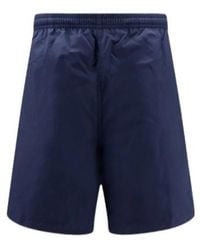 Ami Paris - Logo Plain Elasticated Waistband Swim Shorts - Lyst