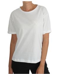 Emporio Armani - T-Shirt With Round Neck And Short Sleeves - Lyst