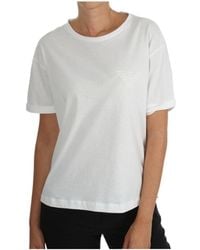 Emporio Armani - T-Shirt With Round Neck And Short Sleeves - Lyst