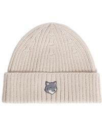 Maison Kitsuné - Maison Kitsuné Fox Head Large Beanie - Lyst