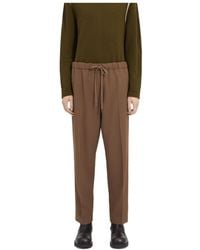 MM6 by Maison Margiela - Drawstring Straight Leg Pants - Lyst