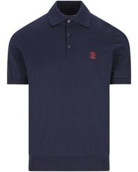 Brunello Cucinelli - Lightweight Knitted Polo Shirt - Lyst