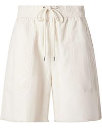 James Perse - Cotton-Blend High-Rise Utility Shorts - Lyst