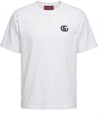 Gucci - Cotton Jersey T-Shirt - Lyst