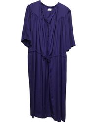 Dries Van Noten - Short Sleeve Drawstring Dress - Lyst
