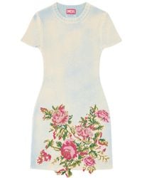 DIESEL - M-Rinnie Mini Dress - Lyst