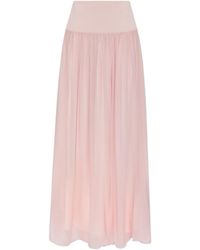 Posse - Solene Gathered Maxi Skirt - Lyst