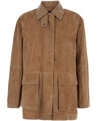 Arma - Kaylee Suede Patch Pocket Coat - Lyst