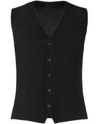 Homme Plissé Issey Miyake - Tuxedo Pleats Vest - Lyst
