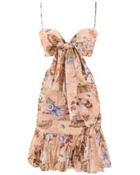 Zimmermann - Coco Bow Front Mini Dress - Lyst