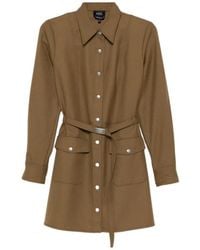 A.P.C. - Belted Pocket Shirt - Lyst