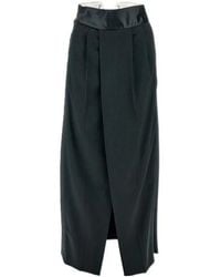 MM6 by Maison Margiela - Pleat-Detailing Maxi Skirt - Lyst