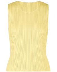 Pleats Please Issey Miyake - Pleated Vest - Lyst