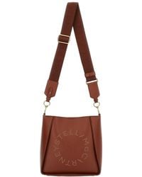 Stella McCartney - Logo Detailed Mini Crossbody Bag - Lyst