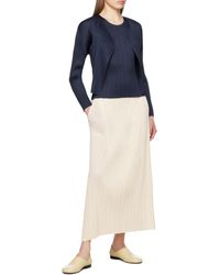 Pleats Please Issey Miyake - Pleated Midi Skirt - Lyst