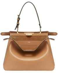 Fendi - Peekaboo Soft Medium Tote Bag - Lyst