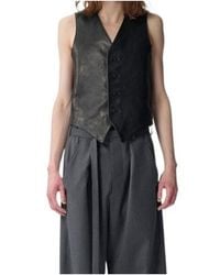 Ann Demeulemeester - Alrik Leather Waistcoat - Lyst