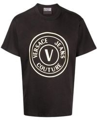 Versace Jeans Couture - Couture Logo Printed Crewneck T-Shirt - Lyst