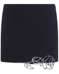 Blumarine - Floral Embellished Midi Skirt - Lyst