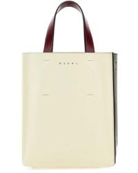 Marni - Two-Tone Leather Tote Bag - Lyst