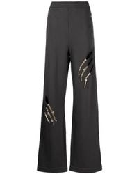 Area - Claw Cut-Out Cotton Track Pants - Lyst