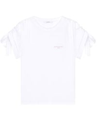 Givenchy - Logo-Embroidered Sleeve-Detail T-Shirt - Lyst