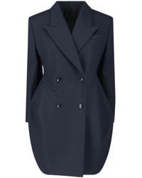 Alaïa - Alaïa Round Double-Breasted Coat - Lyst