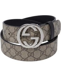 Gucci - Gg Supreme Reversible Belt - Lyst