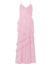 LoveShackFancy - Rialto Ruffled Georgette-Trimmed Lace Maxi Dress - Lyst