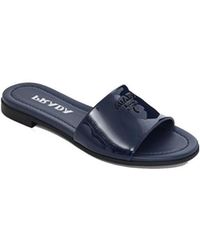 Prada - Dark Logo Detail Sandals - Lyst