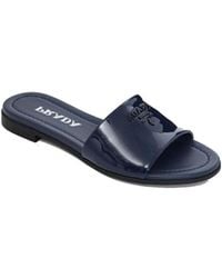 Prada - Dark Logo Detail Sandals - Lyst