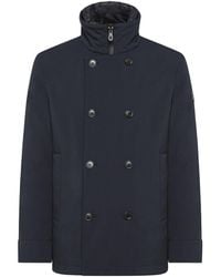 Peuterey - Detachable-Bib Double-Breasted Coat - Lyst