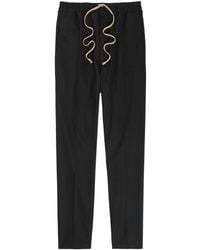 Rick Owens - Slim-Leg Stretch-Wool Sweatpants - Lyst