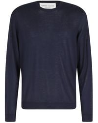 Roberto Collina - Cotton Crew Neck Knitted Sweater - Lyst