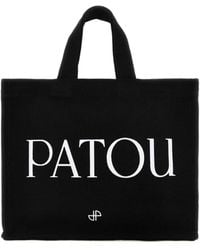 Patou - Small Logo-Printed Top Handle Bag - Lyst