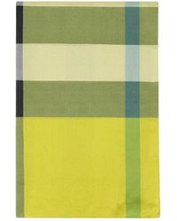 Burberry - Plaid Detail Scarf - Lyst