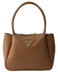 Prada - Small Top-Handle Tote Bag - Lyst